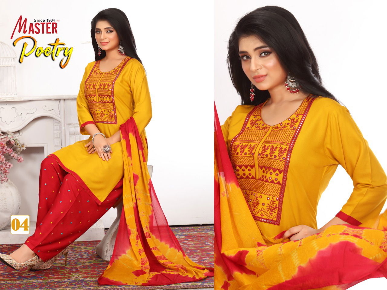 Master Poetry Ready Made Regular Wear Cotton Printed Designer Collection
